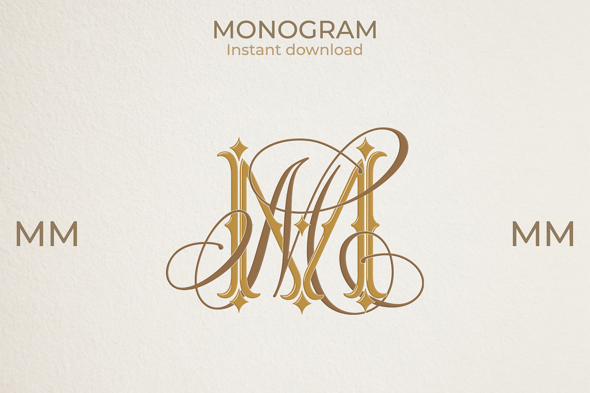 MM Wedding Monogram Logo, a Branding & Logo Template by LogoAV (Photo 1 of 6)