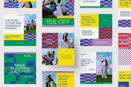 Sustainable Fashion Social Feed Pack
