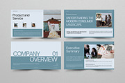 Dusty Blue Business Pitch Deck, a Presentation Template by Pani Temp. (Thumbnail 7 of 11)