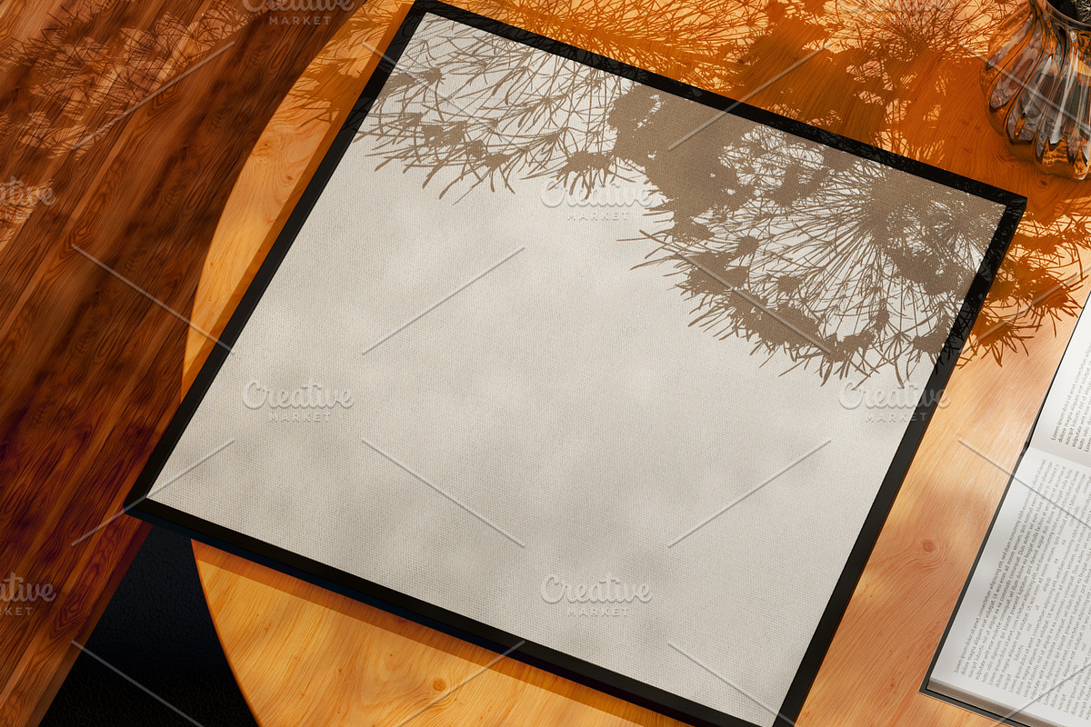 Square Frame Mockup in Cozy Studio, a Household Mockup by Mehedi Hasan (Photo 7 of 9)