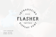 FLASHER DISPLAY FONT + BONUS VECTOR, a Font by BLVSUPPLY (Thumbnail 1 of 4)