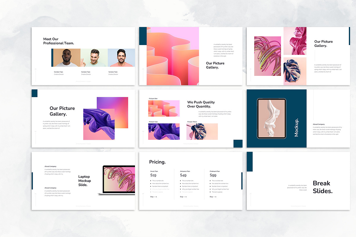 Newly Minimal Google Slides, a Presentation Template by Neermana