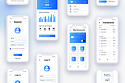 Banking App Interface UI Kit, an UI Kit Template by CreativeShaper (Thumbnail 3 of 3)