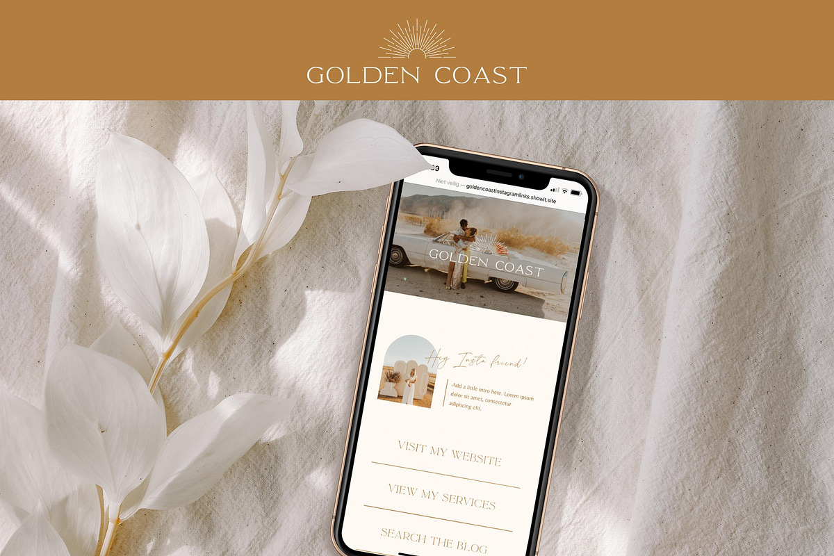 Showit Instagram Link in Bio Boho, a Websites & App Template by Wonderlik Webdesign (Photo 4 of 4)