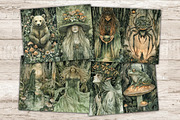 Forest Witch Junk Journal Kit, a Person Illustration by GlamArtZhanna (Thumbnail 4 of 10)