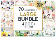 -98% Off Graphic Bundle 70 sets in 1, an Animal Illustration by LABFcreations (Thumbnail 1 of 40)