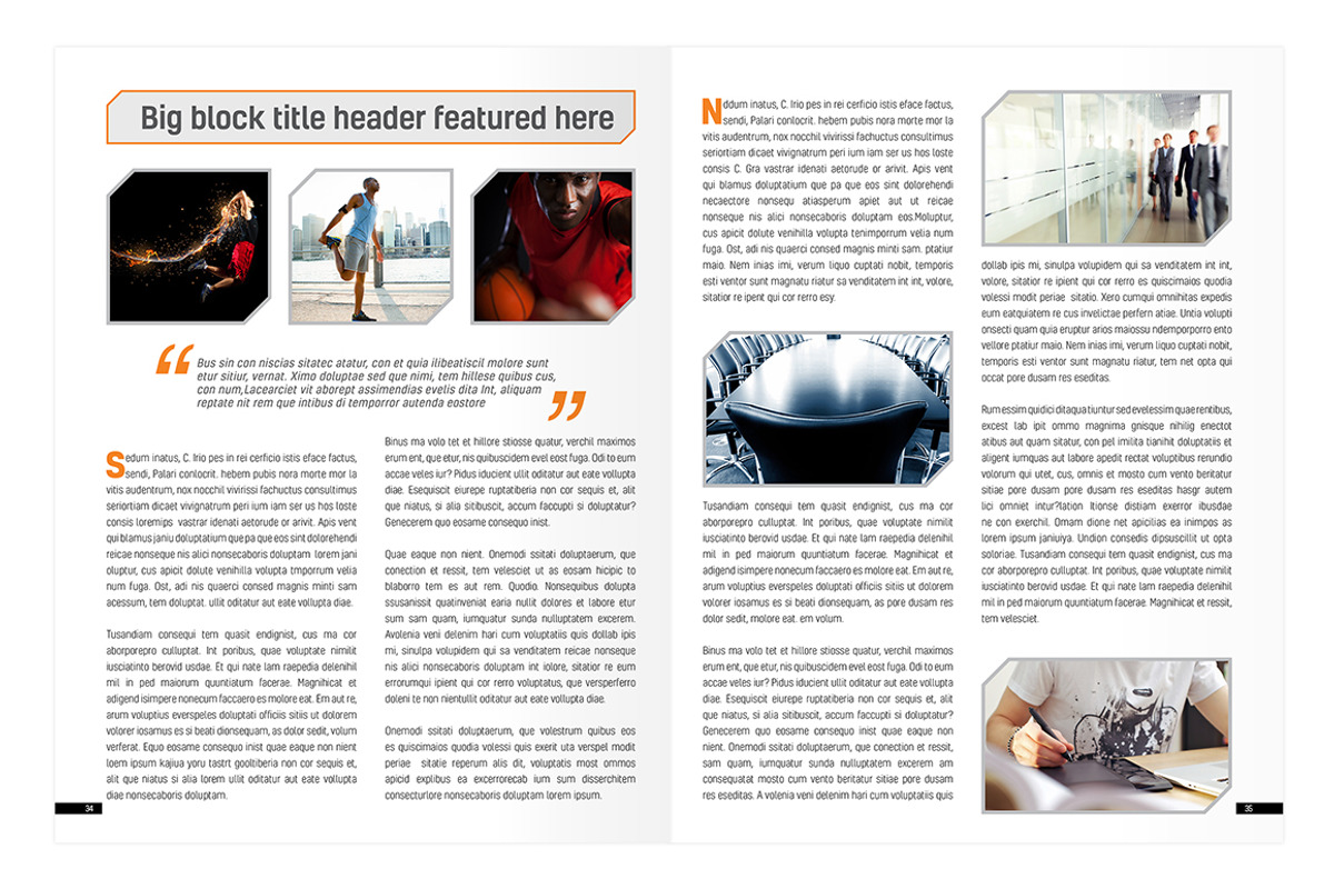 Magazine Template InDesign 01, a Magazine Template by Love Graphic Design (Photo 26 of 28)