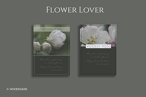 Flower Lover Postcards Flyers