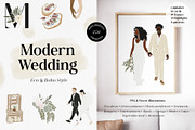 Modern Wedding: Eco & Boho Style, an Object Graphic by divanovskaya_nv (Thumbnail 1 of 26)