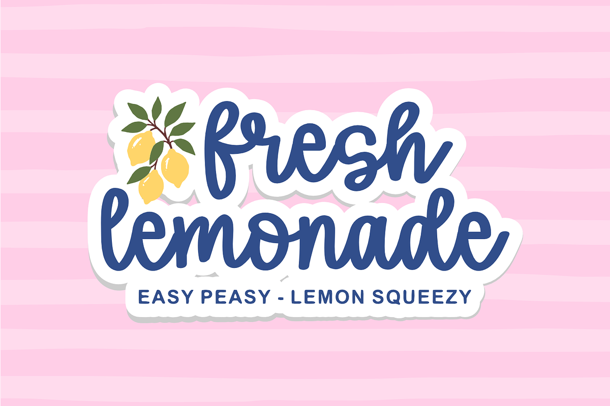 Honey and Lemon - Handwritten Font, a Handwritten Font by Keithzo (Photo 4 of 12)