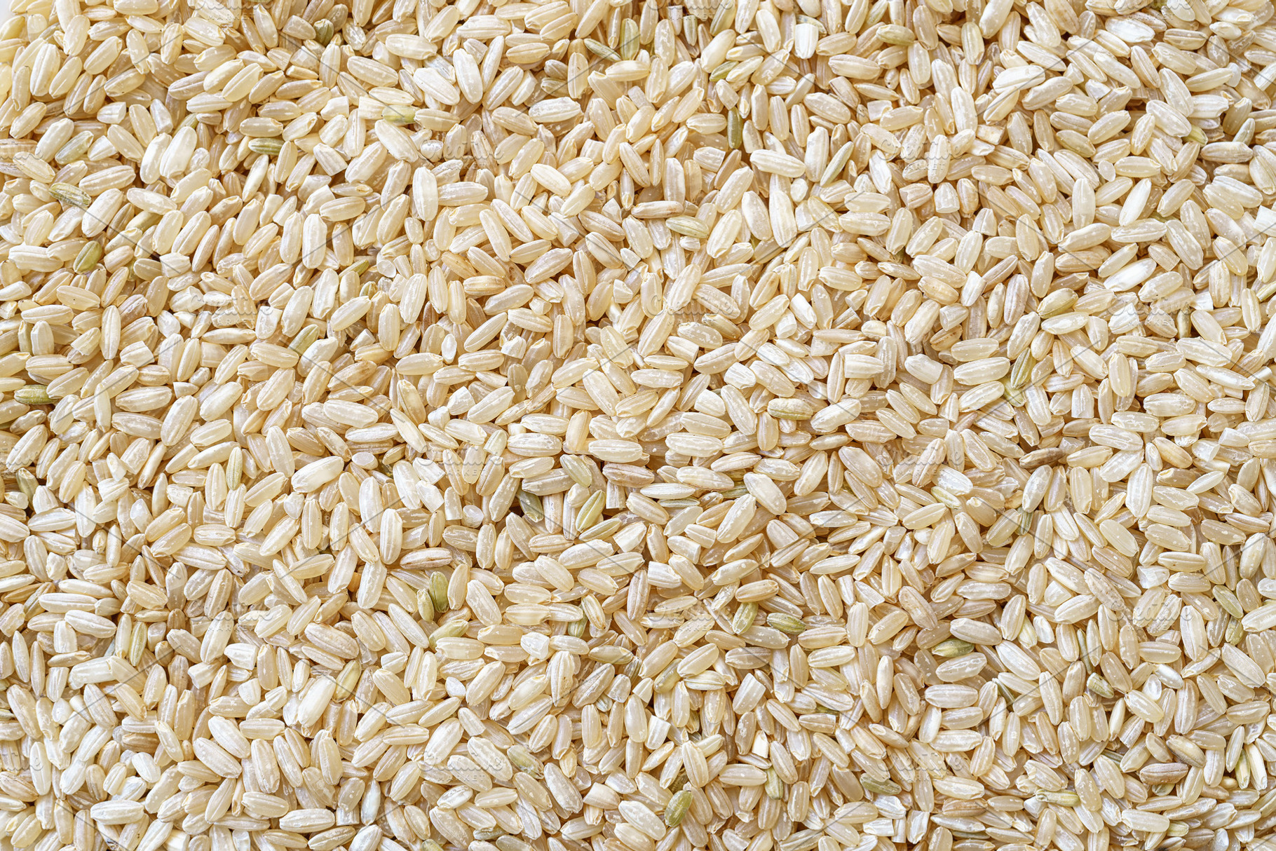 Full frame close up flat lay texture of brown rice for food and nutrition backg, a Food & Drink Photo by Eugene_Photo