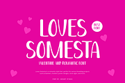 Loves Somesta - Romantic Font, a Handwritten Font by Iqsiart Studio (Thumbnail 1 of 7)
