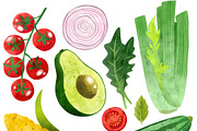 Vegetables, Herbs Watercolor Clipart, an Object Graphic by JSolomatina (Thumbnail 9 of 15)
