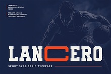 Lancero - Sports Slab Serif Font