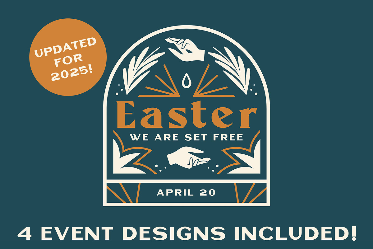 Church Easter Icons and Event Design, a Graphic by Blue River Studio (Photo 2 of 5)