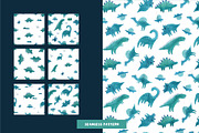 ROARSOME watercolor dinosaurs, a Decorative Illustration by Cute And Wild (Thumbnail 3 of 5)