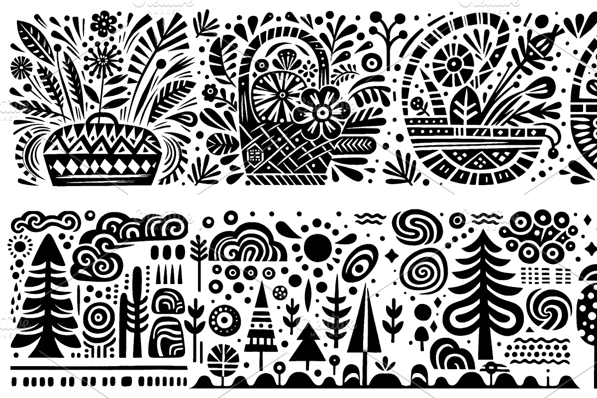 Vintage Gardening Folk Art, a Decorative Illustration by devastd (Photo 4 of 28)