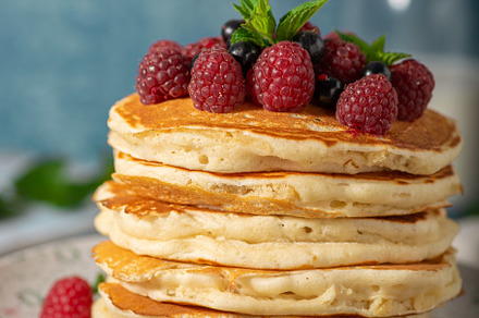Fluffy american pancakes, a Background Photo by Stepanek Photography