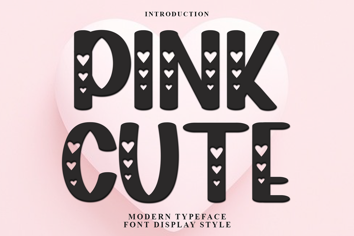 Pink Cute, a Serif Font by FreshTypeINK (Photo 1 of 7)