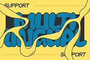 Cloudy Peaches - Bubble Font, a Sans Serif Font by Zarma Type (Thumbnail 8 of 9)