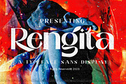 Rengita, a Sans Serif Font by Gatype (Thumbnail 1 of 10)