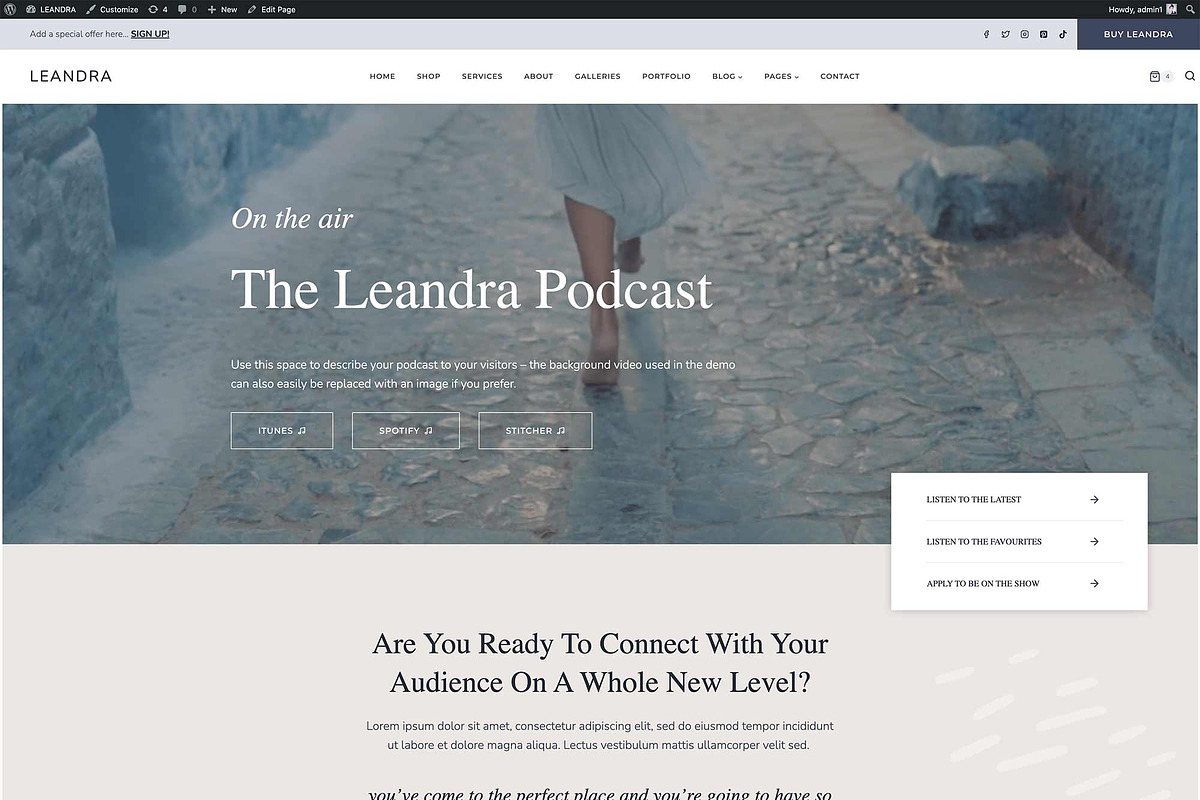 Leandra - WordPress Kadence Theme, a WordPress Template by StylishDesignMe (Photo 5 of 12)