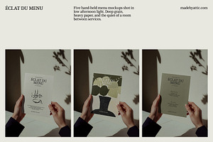 Menu Mockup PSD, Daylight · 03