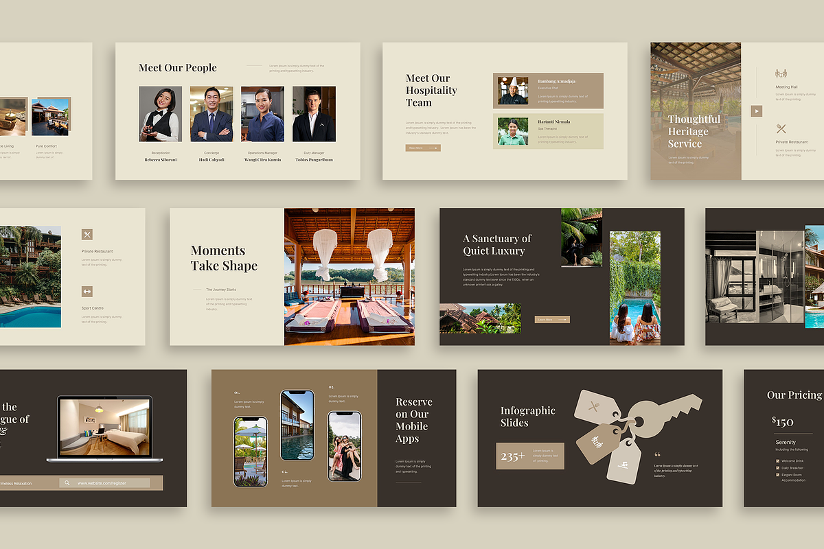 Hotel & Resort PowerPoint, a Presentation Template by New Coral Design (Photo 3 of 6)