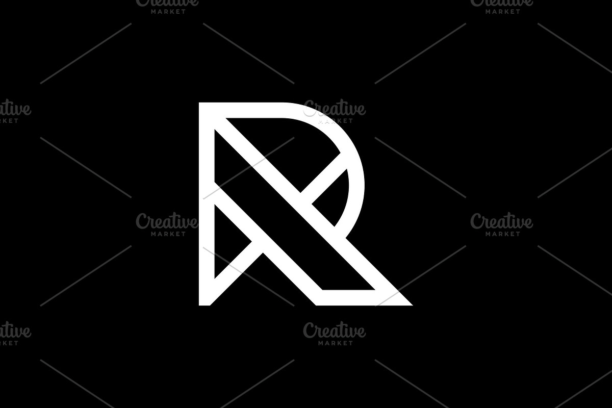 Modern R Letter Logo Template, a Branding & Logo Template by MenkType Studio (Photo 2 of 2)