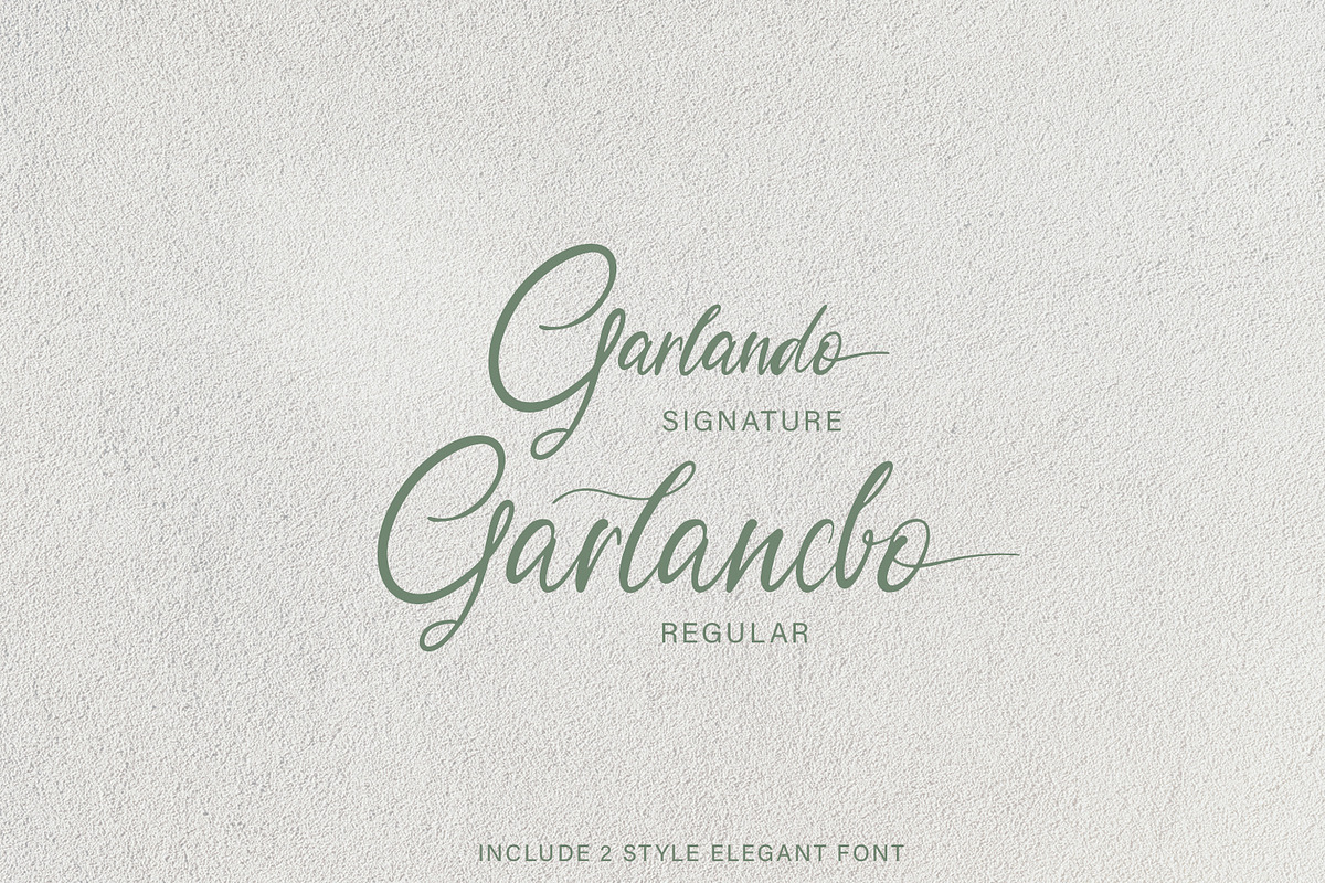 Garlando - Calligraphy Font preview 2