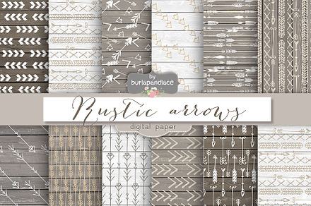 Arrows digital paper preview 3