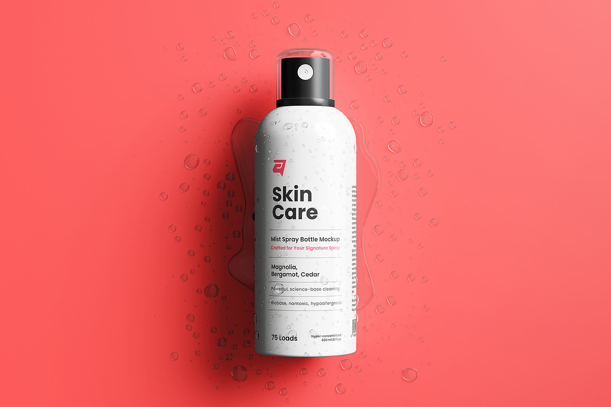 Skincare Mist Spray Bottle 2 Mockup, a Packaging Mockup by Artnivora.Std (Photo 2 of 5)