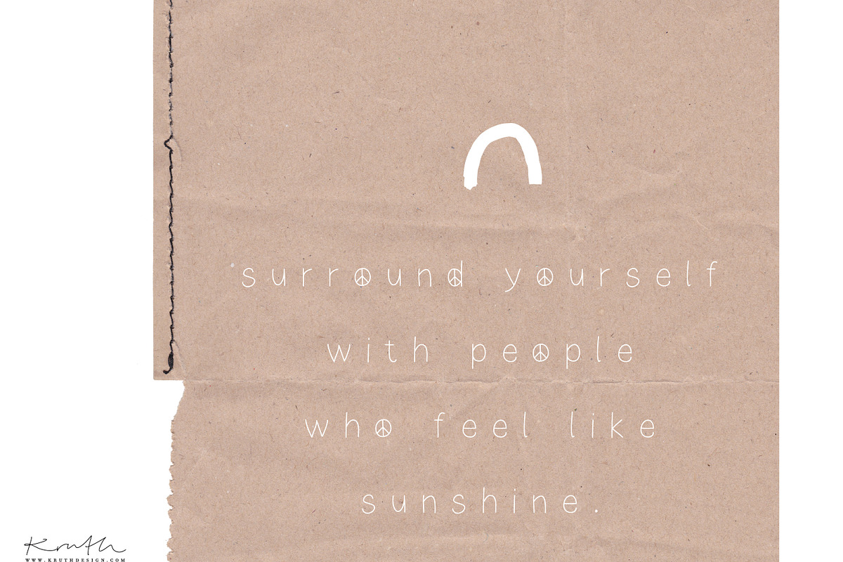 The Good Vibe Font / smile peace, a Script Font by KruthDesign (Photo 6 of 9)