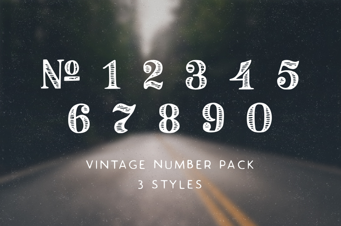 Vintage number pack