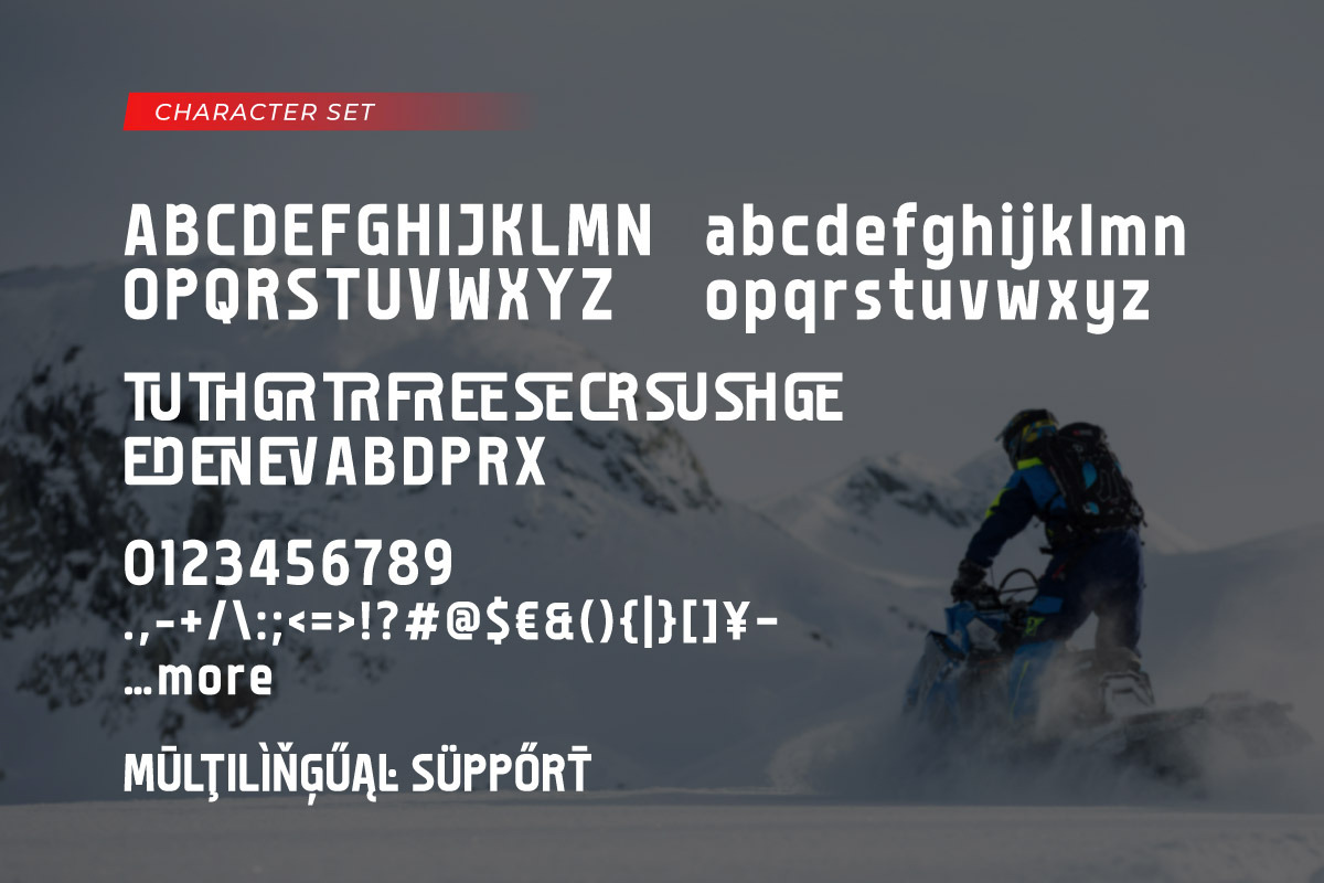Evriko Altrov - Extreme Sports Font, a Sans Serif Font by productype1 (Photo 11 of 11)