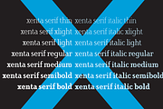 Xenta Serif fonts, a Serif Font by Wiescher Design (Thumbnail 4 of 8)