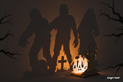 Halloween Shadow Candle Holders, a Decorative Illustration by svgocean (Thumbnail 8 of 14)