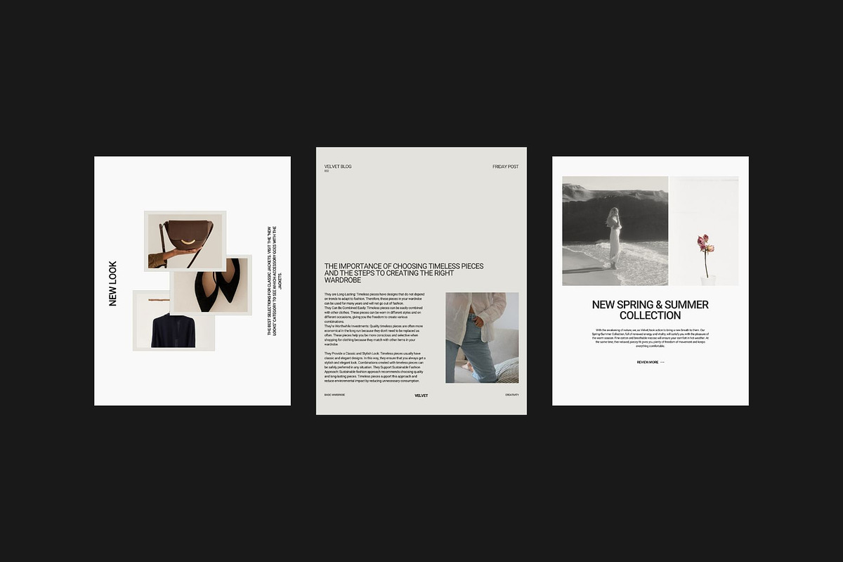 VELVET / Canva Instagram Templates, a Social Media Template by Mia Branding Studio (Photo 3 of 9)
