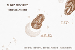 Magic bunnies clipart