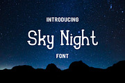 Sky Night Font, a Serif Font by ArdiDesigns (Thumbnail 1 of 4)