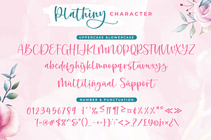 Plathiny - A Handwritten Script