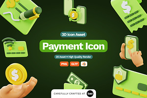 3D Payment Icon, an Object 3D Model by SLAB! Design