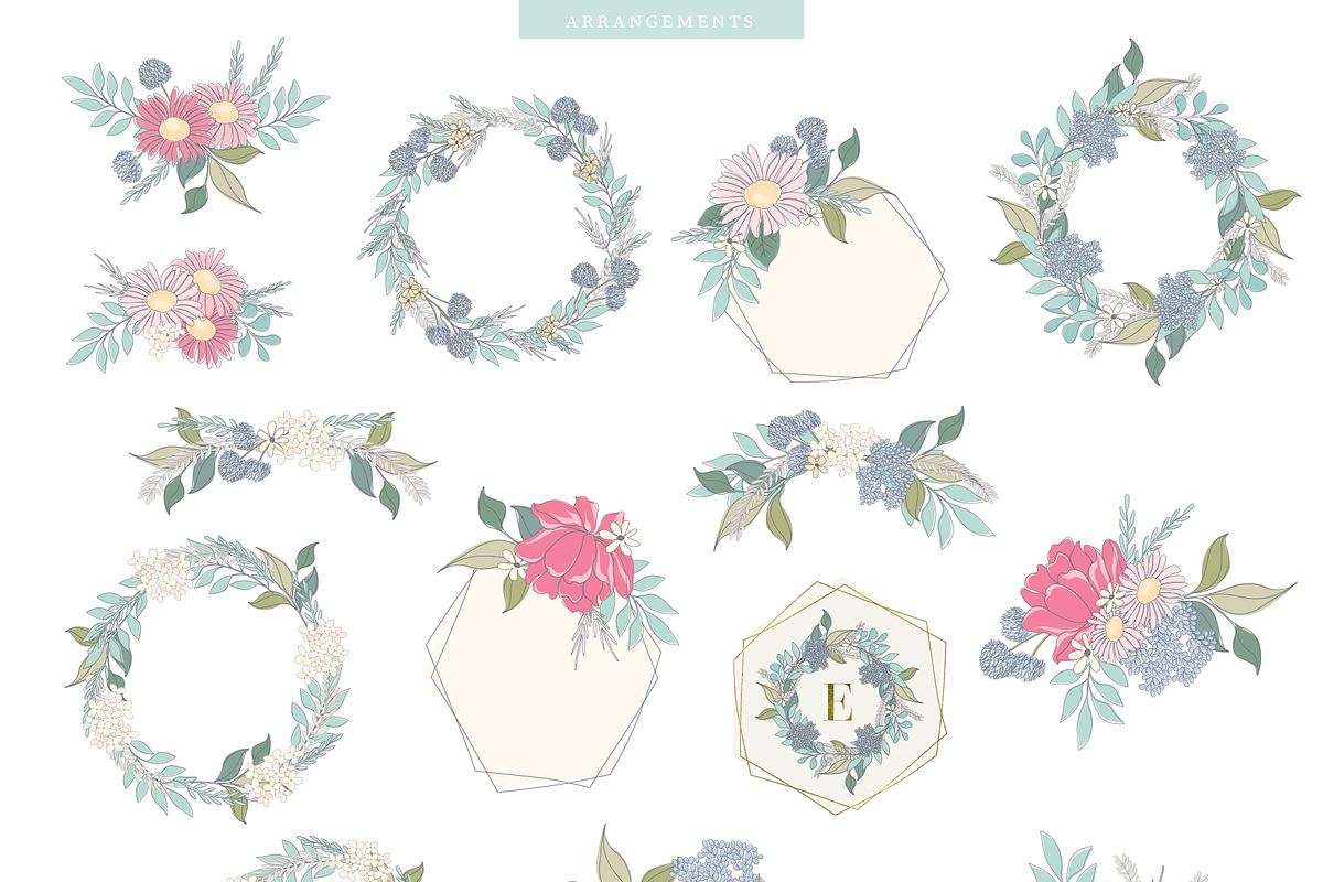 Floral & Pattern Design Set, a Pattern Graphic by Emily Spadoni (Photo 14 of 17)