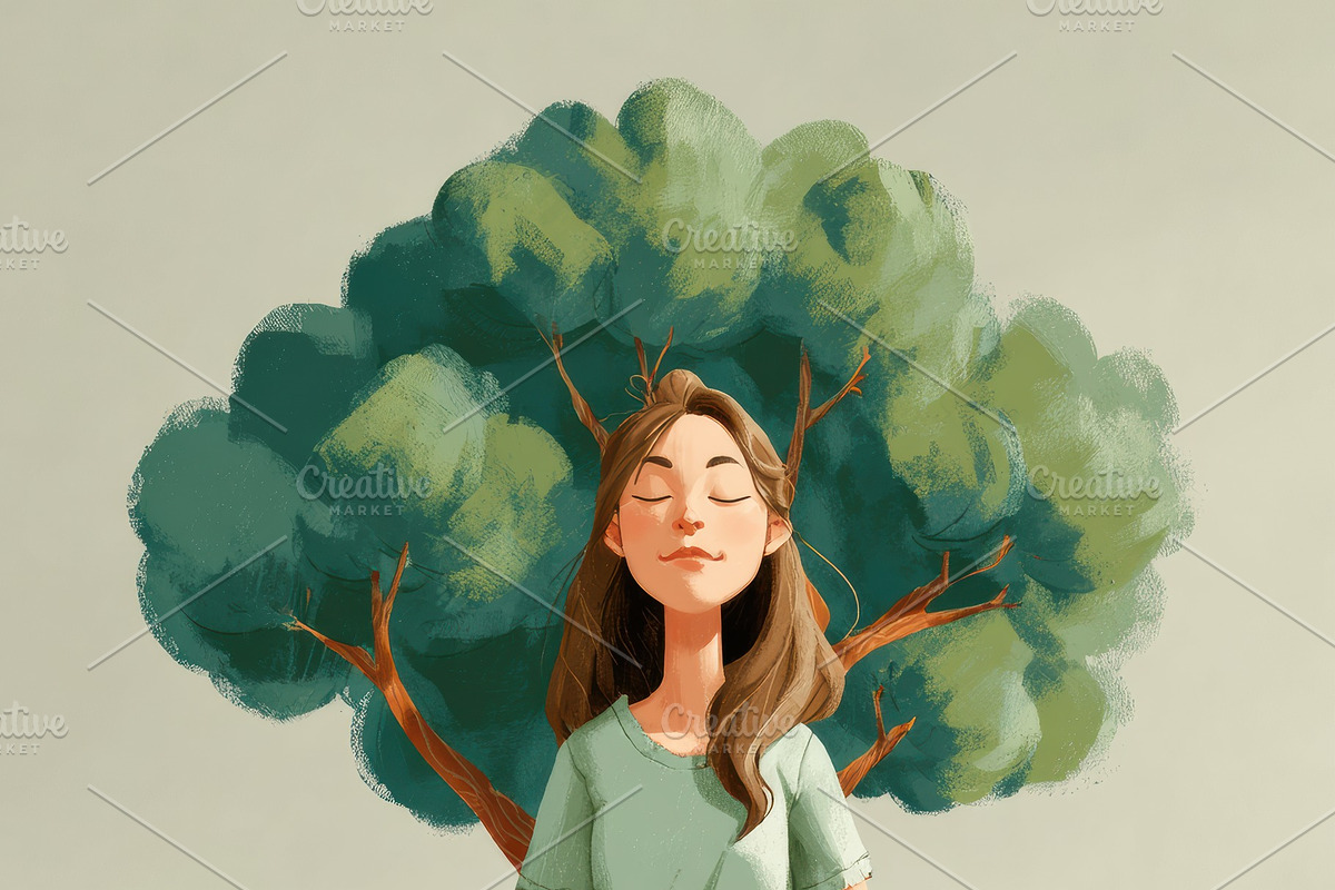 Motivational Focus on the Good, a Decorative Illustration by Virgo Studio