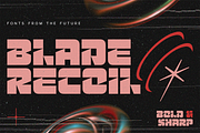 Blade Recoil - Futuristic Bold Fonts, a Sans Serif Font by Konstantine Studio (Thumbnail 1 of 4)
