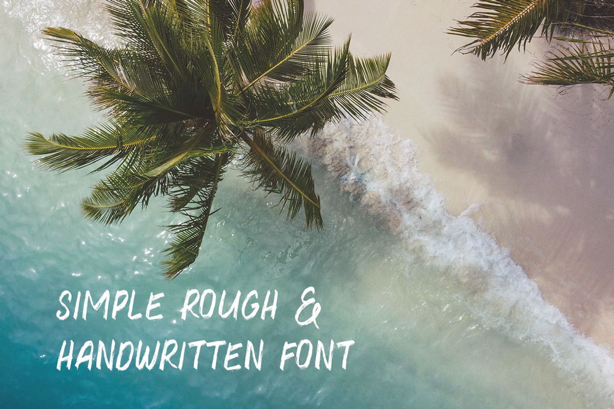 Water Brush Rough Font, a Font by Deeezy (Photo 2 of 5)