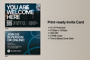 Modern Church Invite Card, a Card Template by JD Designs (Thumbnail 2 of 5)