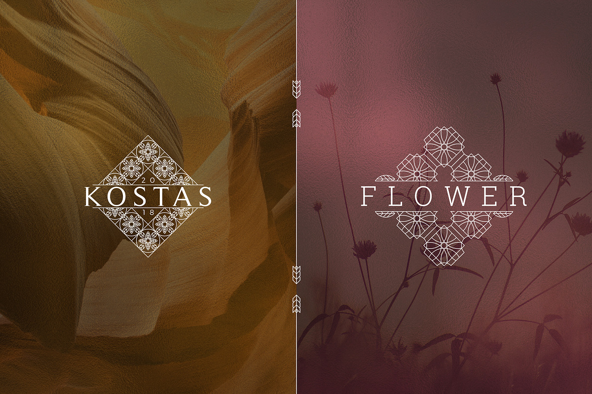[Spring Vibes] 40 Mosaic Logos -50%, a Branding & Logo Template by VP Fonts (Photo 9 of 27)