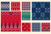Knitted Christmas Seamless Pattern, a Pattern Graphic by Katyr (Thumbnail 3 of 6)