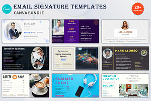 Email Signature Templates - Canva